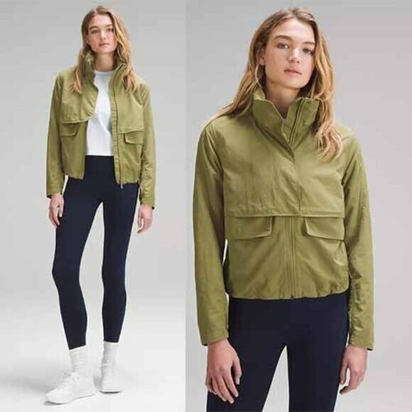NWT Lululemon Always Effortless Water-Repellent Long Sleeve Jacket Green Size: 2 - Picture 1 of 8